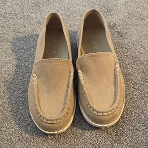 J. Crew Beige Suede Loafers